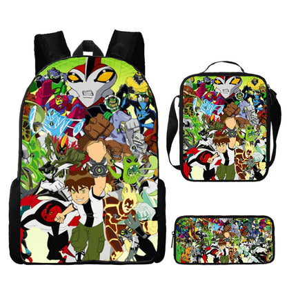 Ben 10 Children's Backpack Three-Piece Set