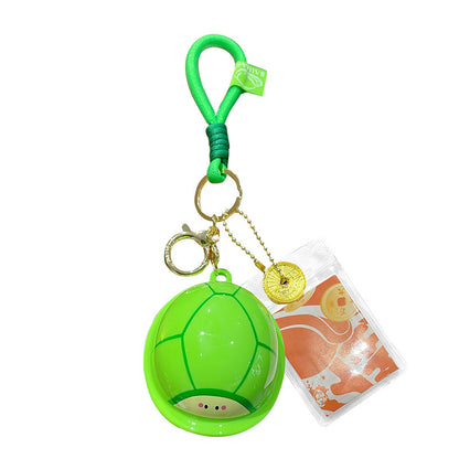 Lucky Divine Turtle Key Chain China-Chic Cultural Games High Level Decompression Toy Key Chain Book Bag Pendant