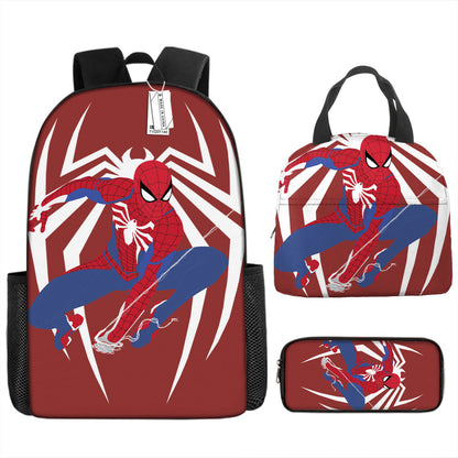 Spider Man Children's Backpack Three-Piece Set