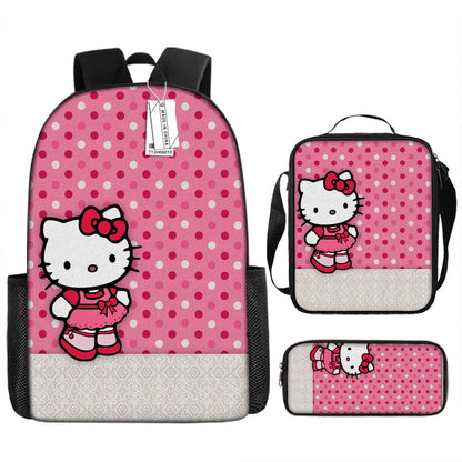 Hello Kitty Children's Backpack Three-Piece Set