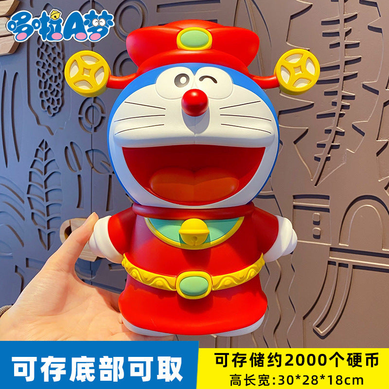 Doraemon Zero Wallet Keychain Female Cute Creative Exquisite Dingdang Cat Earphone Bag Pendant