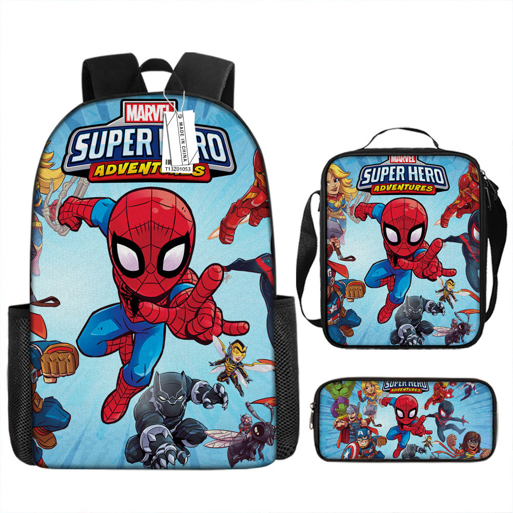 Spider Man Children's Backpack Three-Piece Set