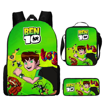 Ben 10 Children's Backpack Three-Piece Set