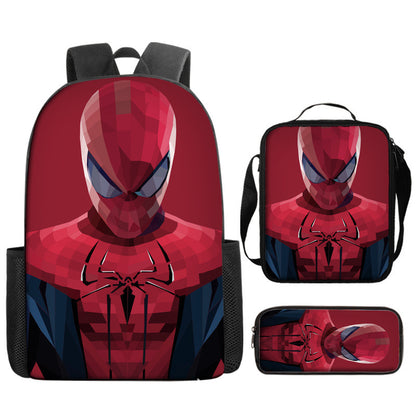 Spider Man Children's Backpack Three-Piece Set