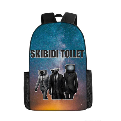 Skibidi Toilet Titan ClockMan TV Man Children's Backpack