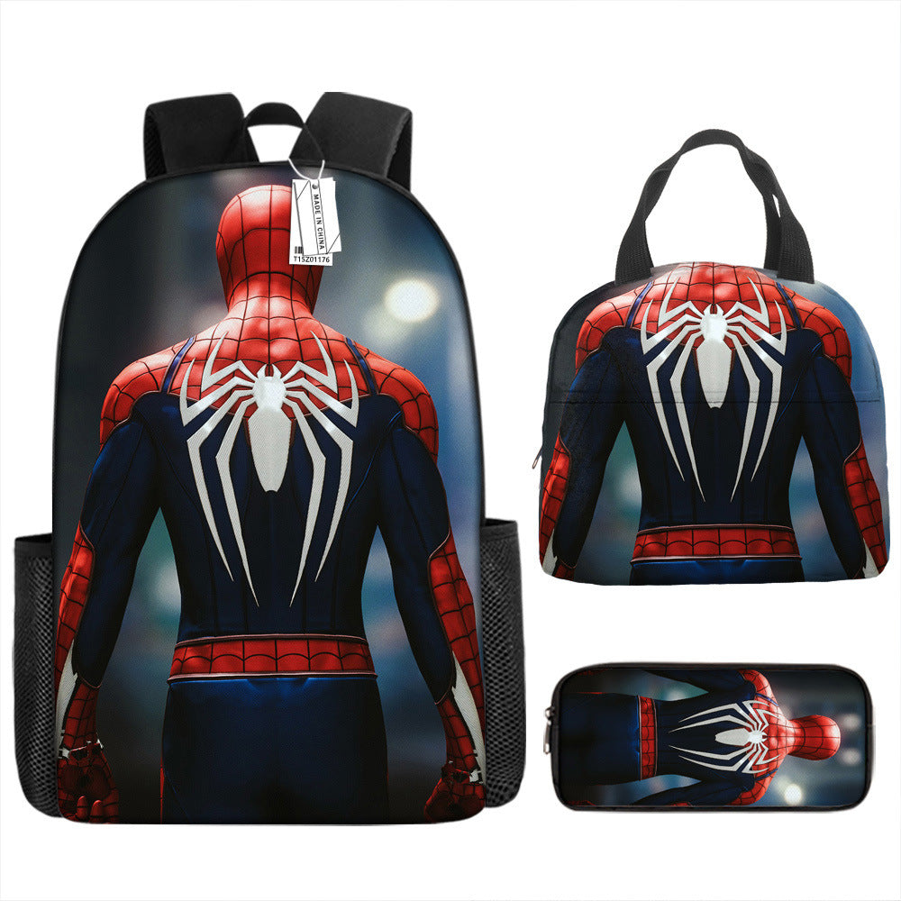 Spider Man Children's Backpack Three-Piece Set