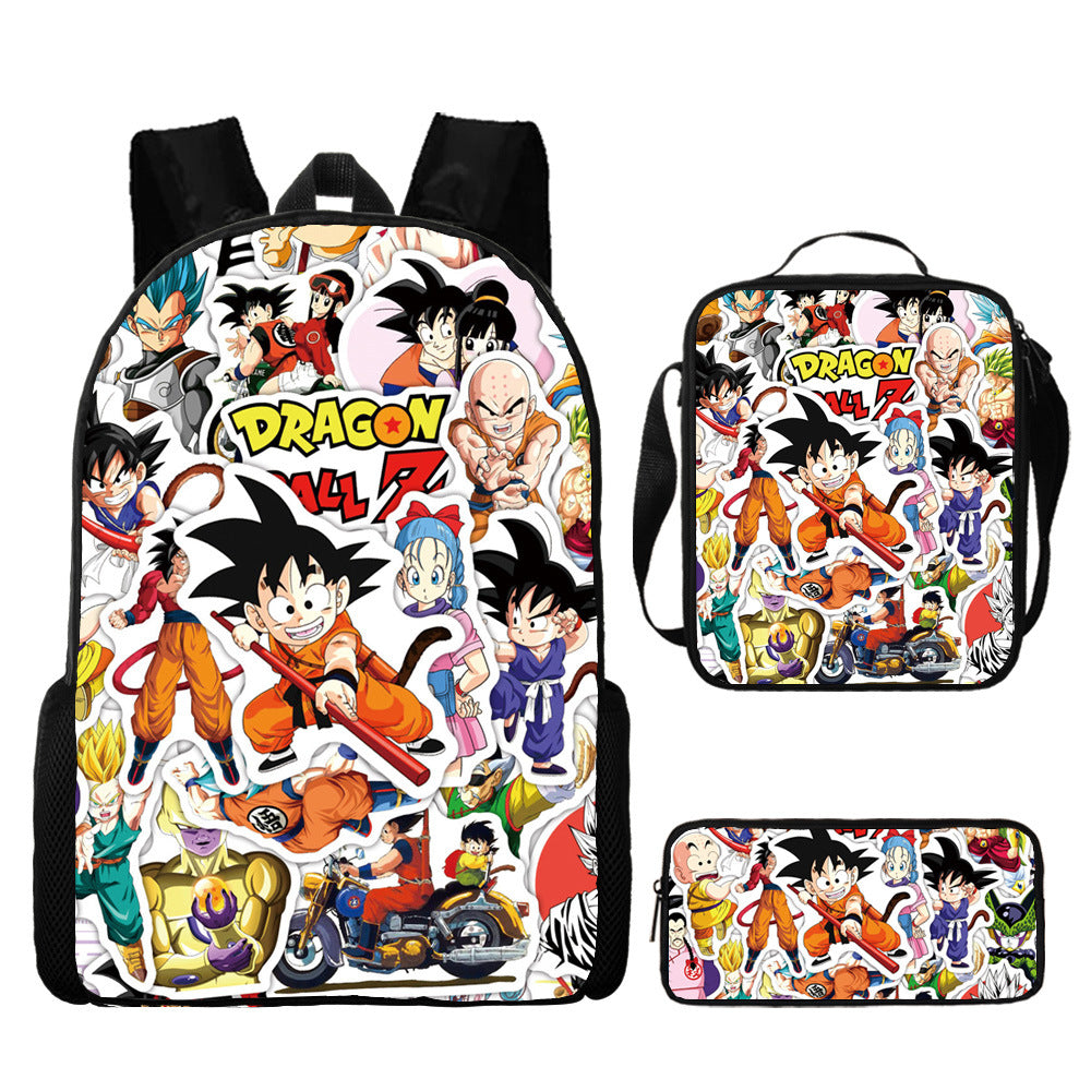 Dragon Ball Children's Backpack Three-Piece Set