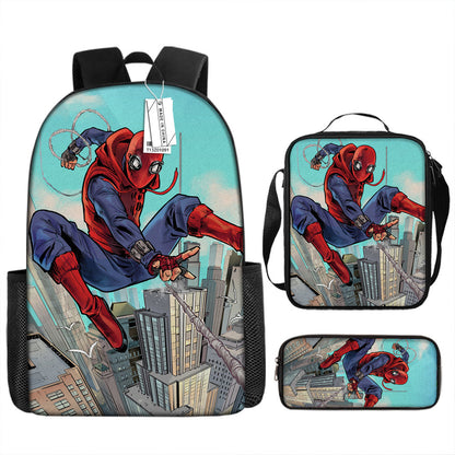 Spider Man Children's Backpack Three-Piece Set