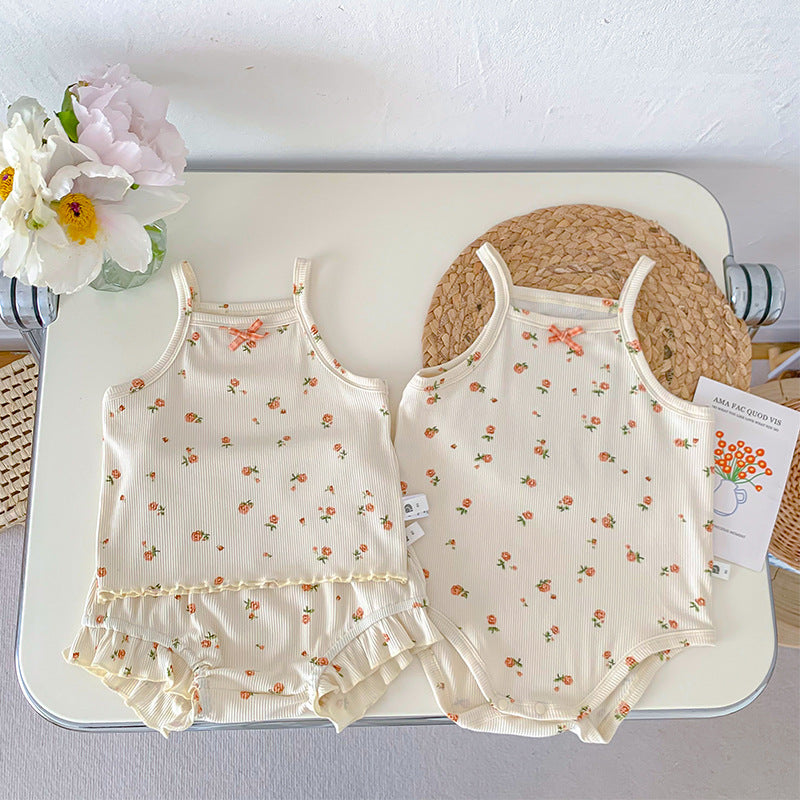 Baby Girl Floral Onesie/Two-Piece Set