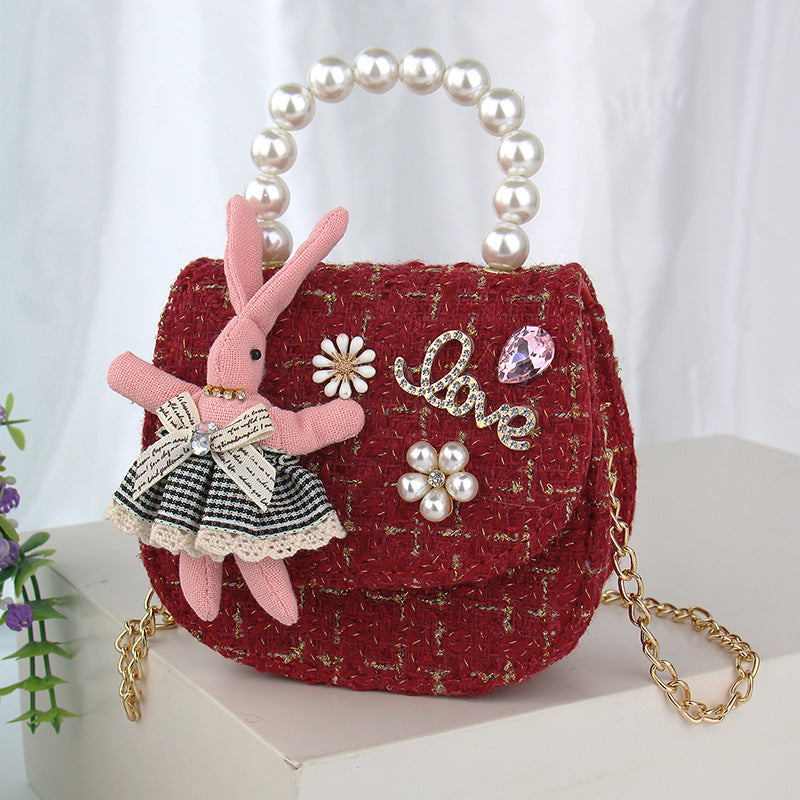 Bunny Faux Pearl Mini Cross-Body Bag