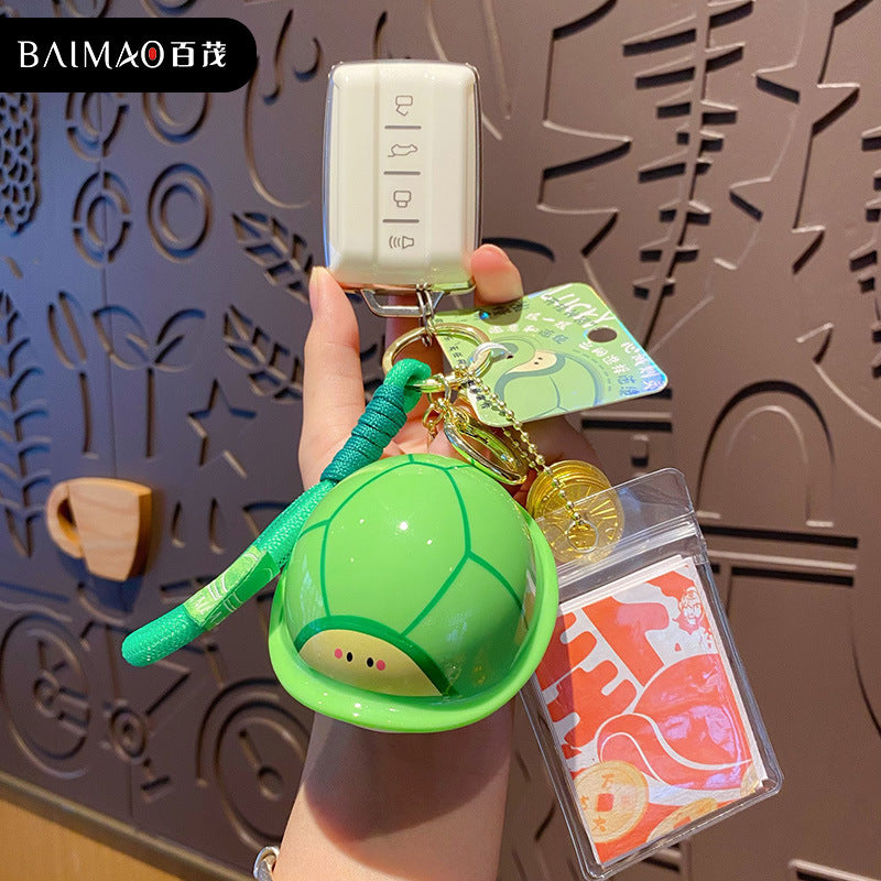 Lucky Divine Turtle Key Chain China-Chic Cultural Games High Level Decompression Toy Key Chain Book Bag Pendant