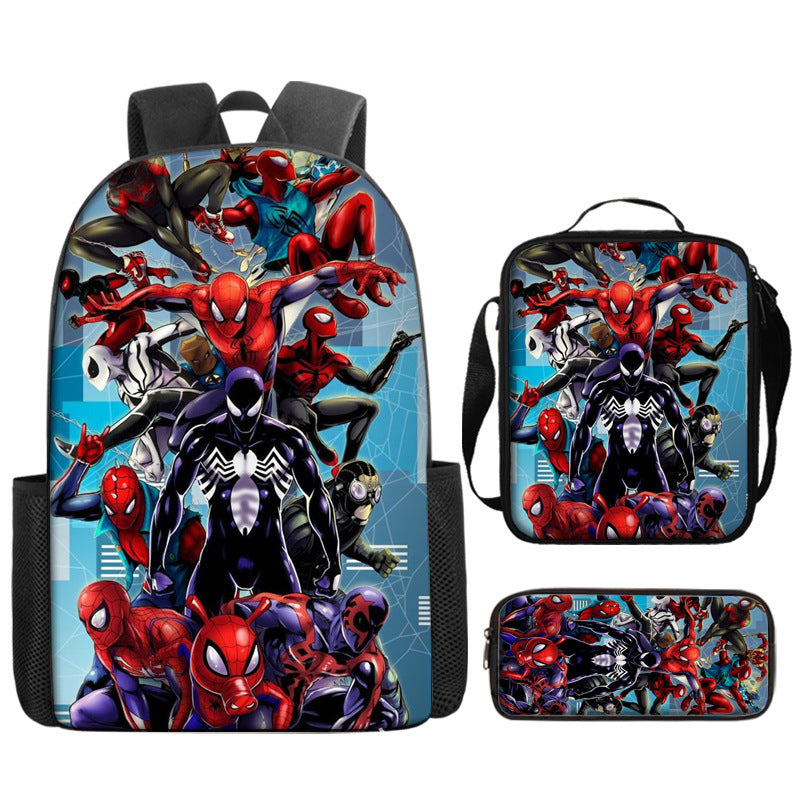 Spider Man Children's Backpack Three-Piece Set