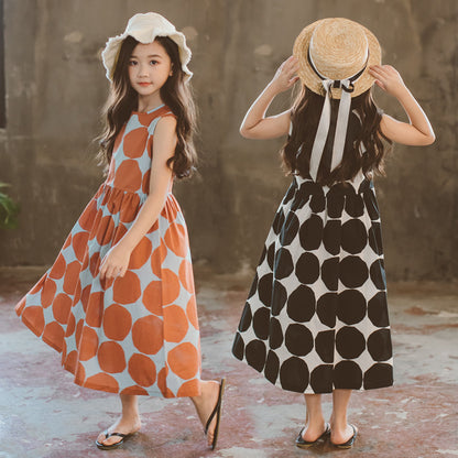 Summer Fun Polka Dot Dress for Girls