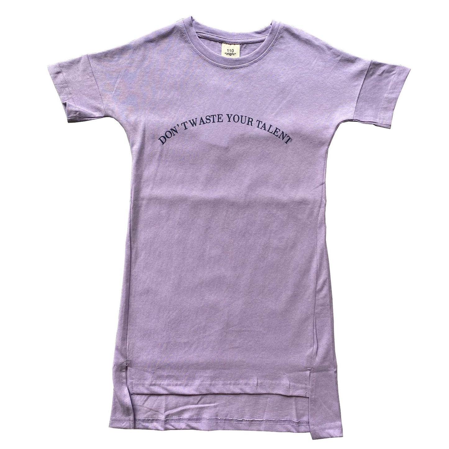 Letter Print T-shirt Dress