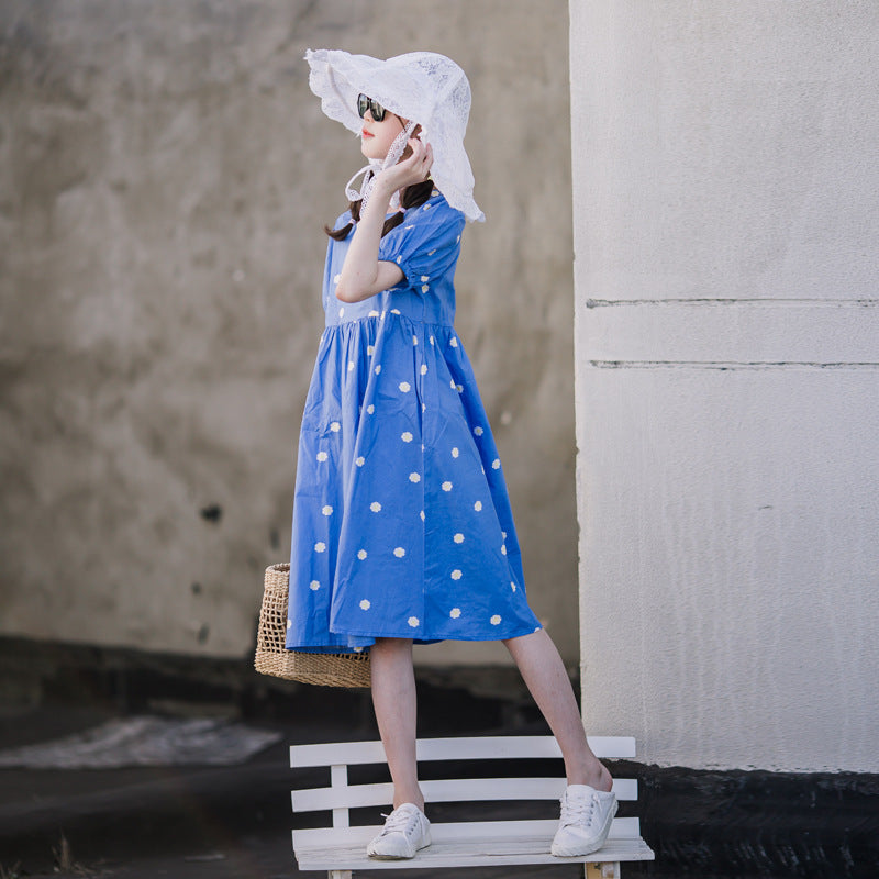 Cotton Polka Dot Princess Dress