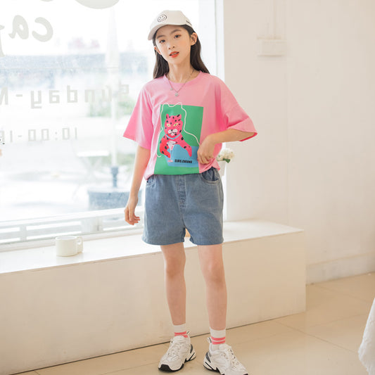 Chic T-shirt and Shorts Two Pieces Outfit Set
