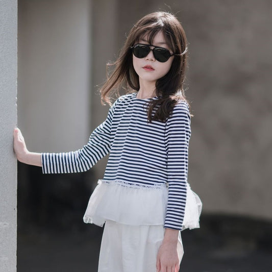 Girls' Striped Chic Duo Top and Pants