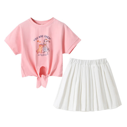Trendy Summer Sporty Two Pieces Outfit for Girls – SUNJIMISE Kids Fashion