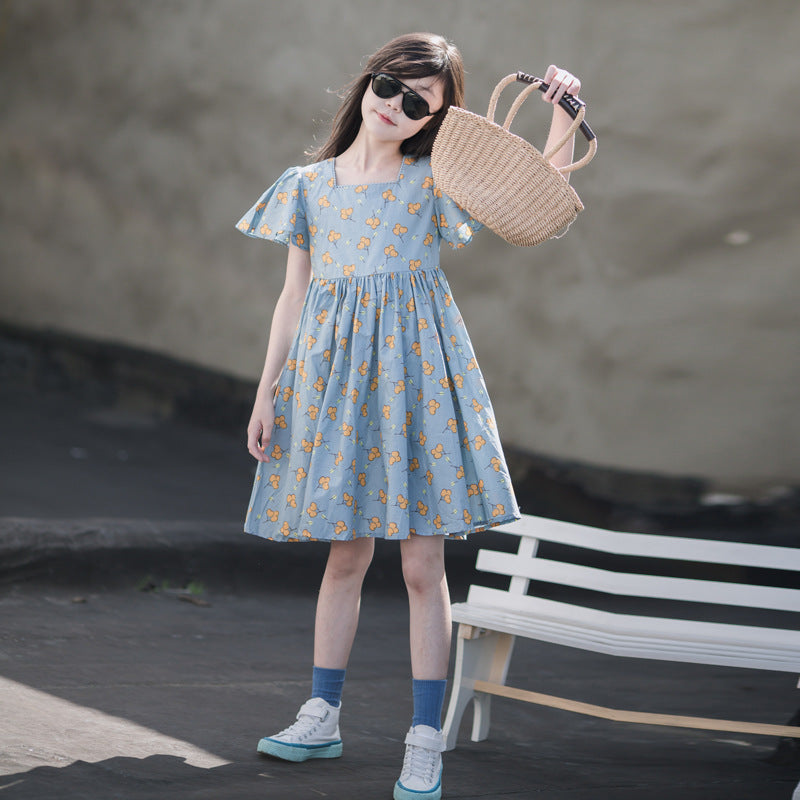 Buy Yellow Blossom Dress by THE RIGHT CUT KIDS at Ogaan Online Shopping Site