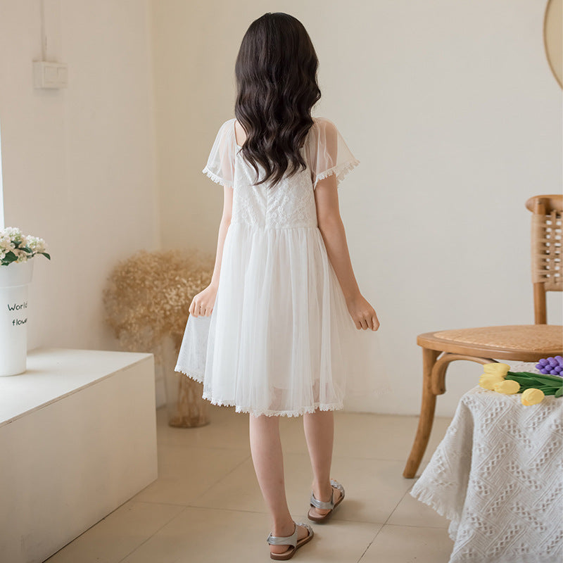 Children's place white on sale dresses