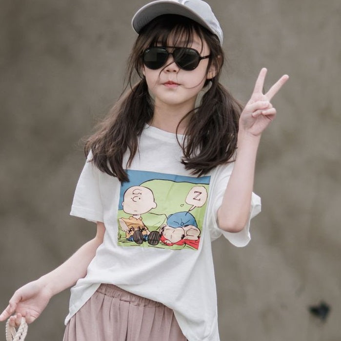 Cartoon Cool Summer Two Pieces Outfit Set for Girls