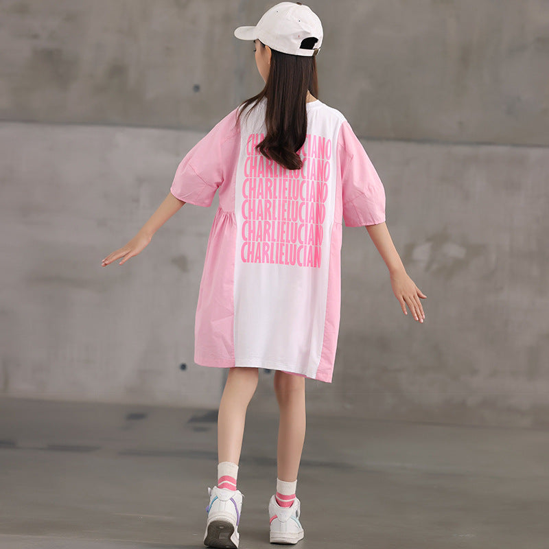 时尚韩式 T 恤连衣裙