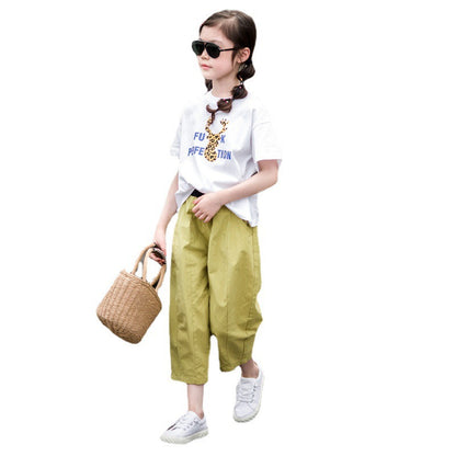 Summer Vibes Kids' Casual T-shirt and Pants